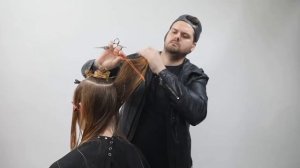 КАСКАД на длинных волосах - технология удлиненной слоистой стрижки