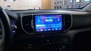 KIA SPORTAGE 4 установлена магнитола UNISON A400 4+64Gb. Камера заднего вида