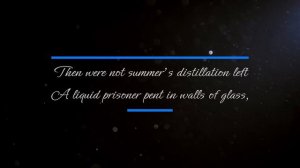 W. SHAKESPEARE Sonnet 5: Those hours that with gentle work.../ Уильям Шекспир - Сонет 5 на англ