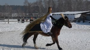 Зимний переполох.Конкурс костюмов лошадей и всадников. г.Ангарск. 4К.