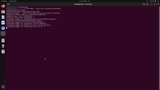 How to install visual studio code on Ubuntu 22.04 LTS смотреть онлайн