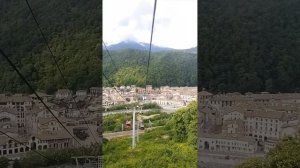 Красная Поляна, канатная дорога подъём с 540м до 960 метров, Эстосадок, Сочи, Адлер
