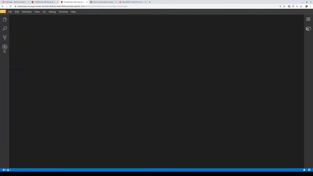 CodeReady Workspaces demo: Quarkus, NodeJS, and MongoDB