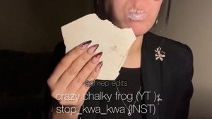 Вкусный мокрый мел 🤤💦 @crazychalkyfrog2517 🤍🤎