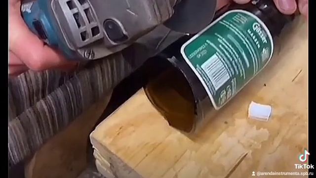 Распилит ли болгарка стеклянную бутылку? смотреть онлайн