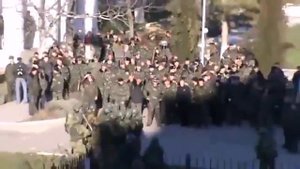 Штурм российскими войсками украинской части в Крыму