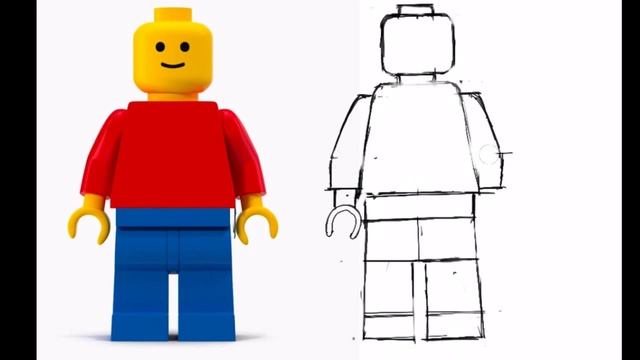 How to draw a lego Man смотреть онлайн