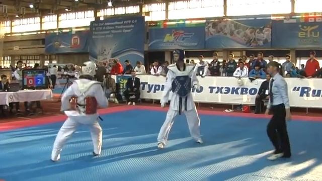 Taekwondo WTF. Russia Open 14.10.2012. Бой: Максулев-Рафалович. смотреть онлайн