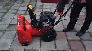 Снегоуборщир A-iPower AS567 первый запуск