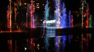 Музыкальный (поющий) фонтан - Ночной Оренбург / Musical (Singing) Fountain - Night Orenburg