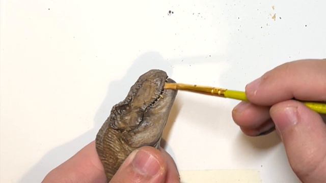 Painting my 3D PRINTED T.REX! In collaboration with Matis Boero Design смотреть онлайн