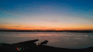 Закат на р.Обь с высоты птичьего полета
