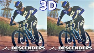 Descenders 3D video SBS VR box google cardboard