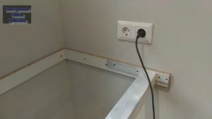 Столподоконник + скрытое крепление парящих полок + колонка толщина стенок 32мм