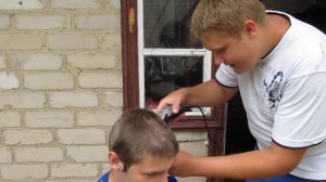 Деда бреют налысо. Лысый челлендж(bald challenge). 07.06.2012. Часть вторая. Ненормативная лексика.