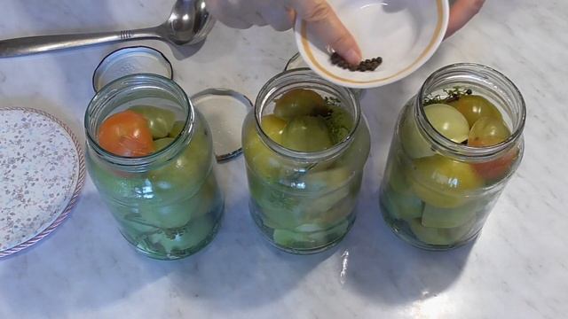 Маринованные ЗЕЛЕНЫЕ ПОМИДОРЫ на Зиму половинками вкусный рецепт Кулинарный Клуб