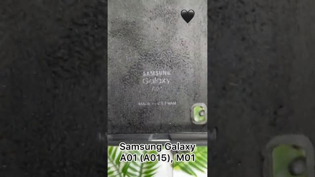 Чехол бампер Silicone Case для Samsung Galaxy A01 (A015), M01 (черный)