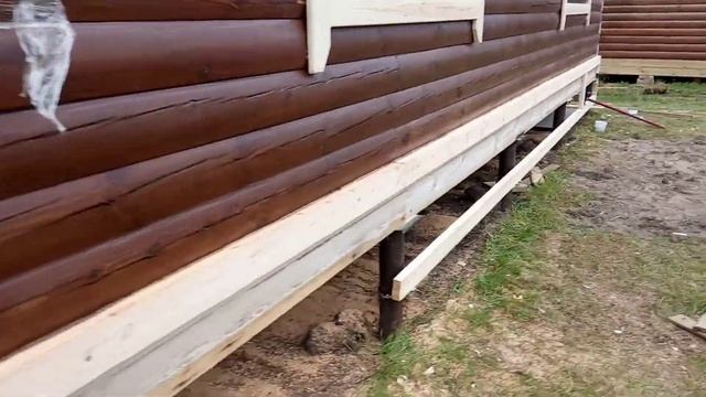 Обрешетка винтовых свай под цоколь. смотреть онлайн