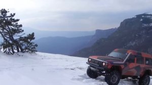Тест драйв Ниссан сафари на 2 блокировках по снегу. NISSAN SAFARI
