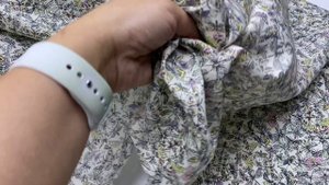 Платьевая цвета экрю с принтом  бабочки и стрекозы 29496