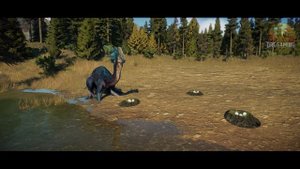 Gigantoraptor hunts for Trex Eggs | Jurassic World Evolution 2