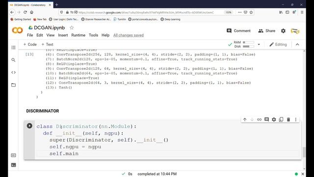 DCGAN implementation from scratch on colab | Pytorch tutorials | Adversarial networks