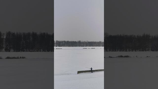 Вот такая зима на Волге. This is such a winter on the Volga.#волга #зима #зимавРоссии #русскаязима