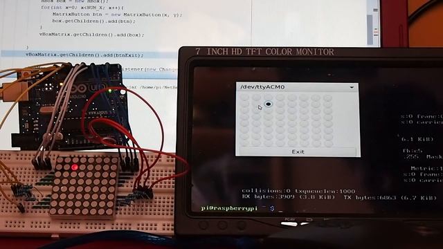 Raspberry Pi control Arduino Uno + 8x8 LED Matrix, using Java/JavaFX/jSSC смотреть онлайн