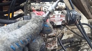 Автобетононасос не работает стрела.  Мицубиси фусо