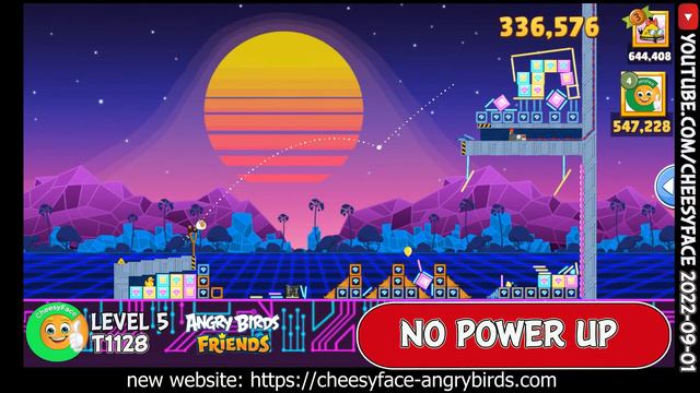 Angry Birds Friends Level 5 Tournament 1128 NO Power UP Walkthrough смотреть онлайн