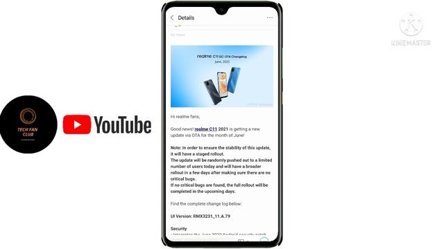 Realme C11 2021 New Update,A.79 update,Realme c11 update Features,Realme UI 2.0 android 12 June 202