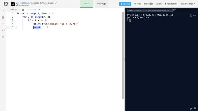 Else keyword conditions with loops in python  | Prime number with for loop | list slicing in Python