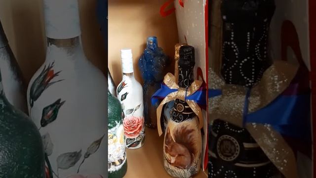 Роскошнo Декорированные Бутылки/ Botellas Decoradas de Lujo