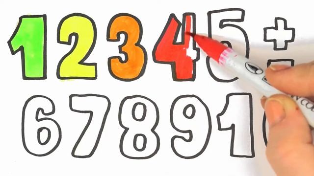 drawing a picture of one ten | нарисуй картинку числа | dessiner un nombre | ارسم صورة للفطر смотреть онлайн