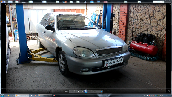 Переборка передних суппортов замена колодок и дисков на Chevrolet Lanos Шевроле Ланос 2008 года