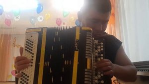 Красивая татарская песня "Синее платье!" на баяне!!!