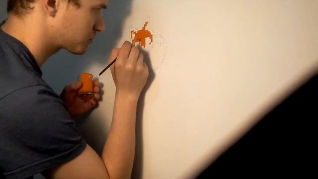 Timelapse Рисование пиксельной лисы