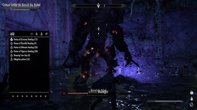 Skyrim SE Glenmoril Boss Fight[MCO Combat] смотреть онлайн