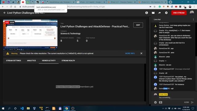 Live! Python Challenges and AttackDefense - Practical Pentesting