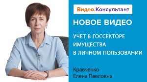 Имущество в личном пользовании: как вести его учет в госсекторе? | Смотрите на Видео.Консультант