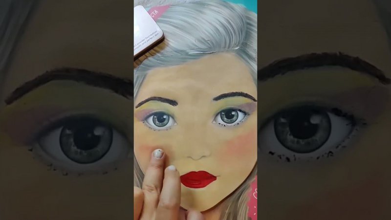 Шикарный макияж пальчиками