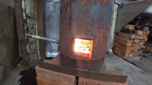 Турбо печь на отработке запуск