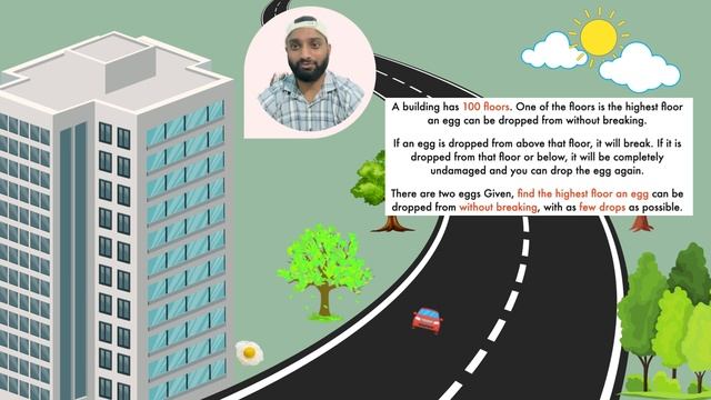 Egg Dropping Puzzle with 2 Eggs and 100 Floors #interview #SimpleLogic #dsa #puzzle #job #career