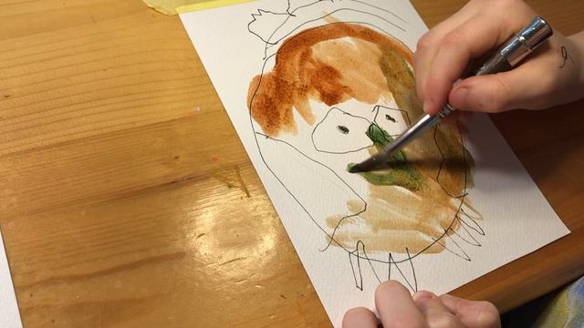 Рисование для малышей. Сова. Рисование с Илюшей. Акварель для самых маленьких смотреть онлайн