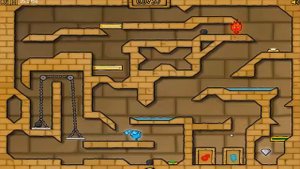 Игра для двоих ПРИКЛЮЧЕНИЯ ОГОНЬ И ВОДА в Светлом Храме #2