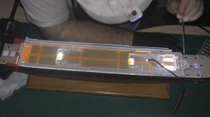 Сборка модели RMS Титаник 1/400. Моделист 140015. Часть#23. Установка палубы В. Проведение освещени