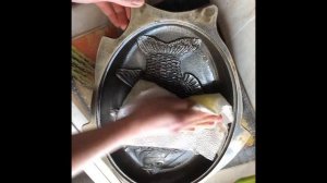 Подготовка новой чугунной сковороды к первому использованию