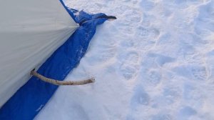 Как работает дизельная печка в палатке.