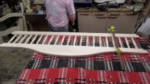 Диван из клёна по старой технологии №2 Делаю заднюю спинку.