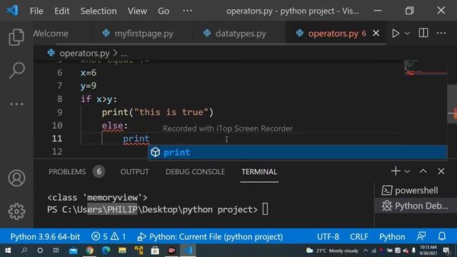 Data Types & Operators In Python Language || www.learntechphilloh.com
